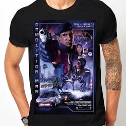 Demolition Man 1993 RETRO Movie John Spartan Sylvester noah Snipes maglietta da uomo di qualsiasi dimensione abbigliamento firmato da uomo manica corta