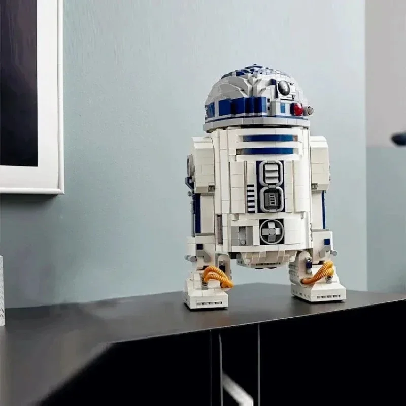 

2314 деталей, креативная серия, модель робота R2-D2, конструктор-головоломка, игрушка для мальчиков и девочек, подарок на день рождения