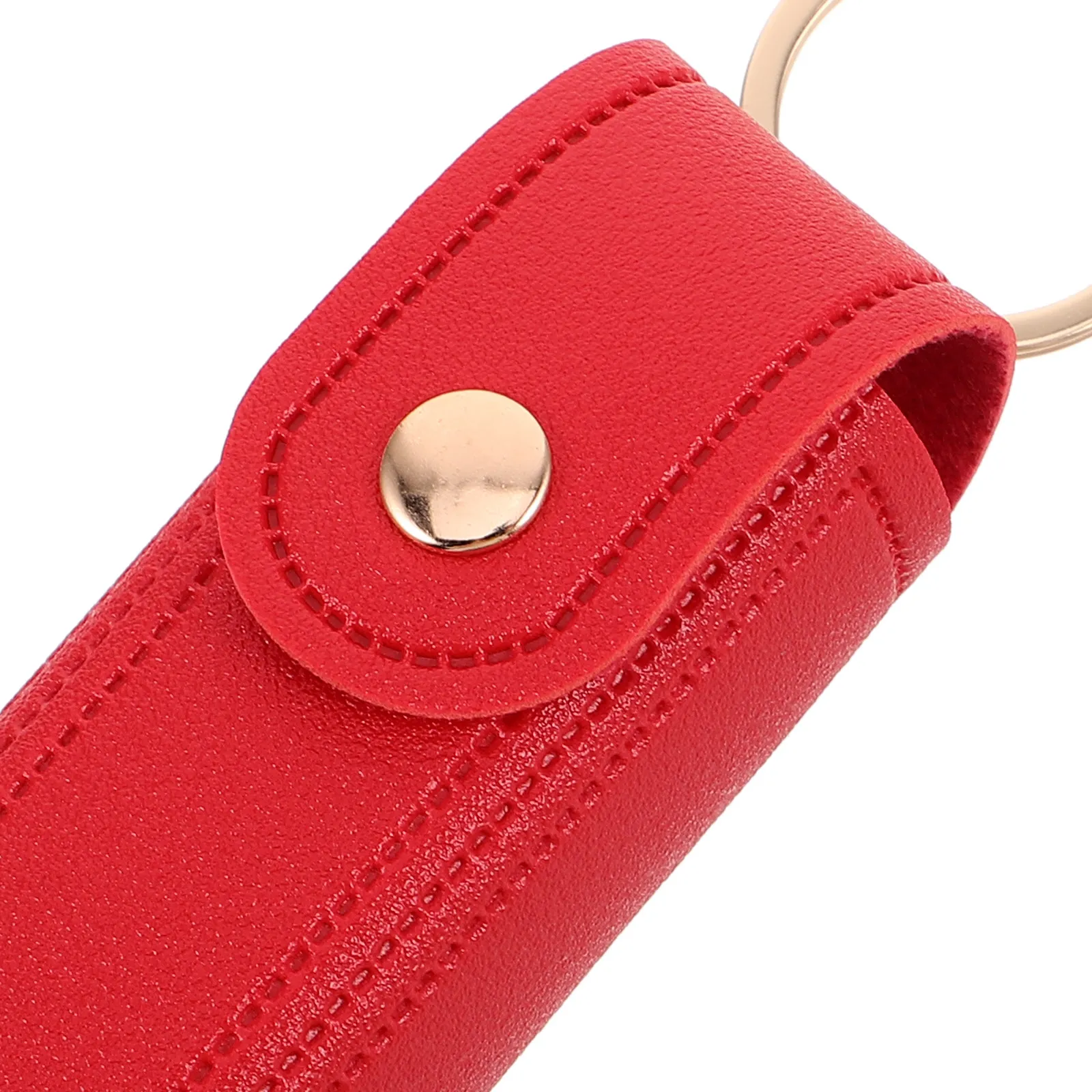 Stylish Lipstick Organizer Keychain Featuring Plum Blossom Mirror Compact Lip Gloss Holder for Women Travel Party Daily Carry