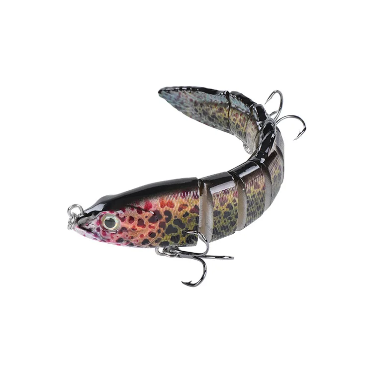 

146mm 26g 8color Simulation bionics 8-section Pike Loach Lua Soft Tail Simulated fishing lure bait