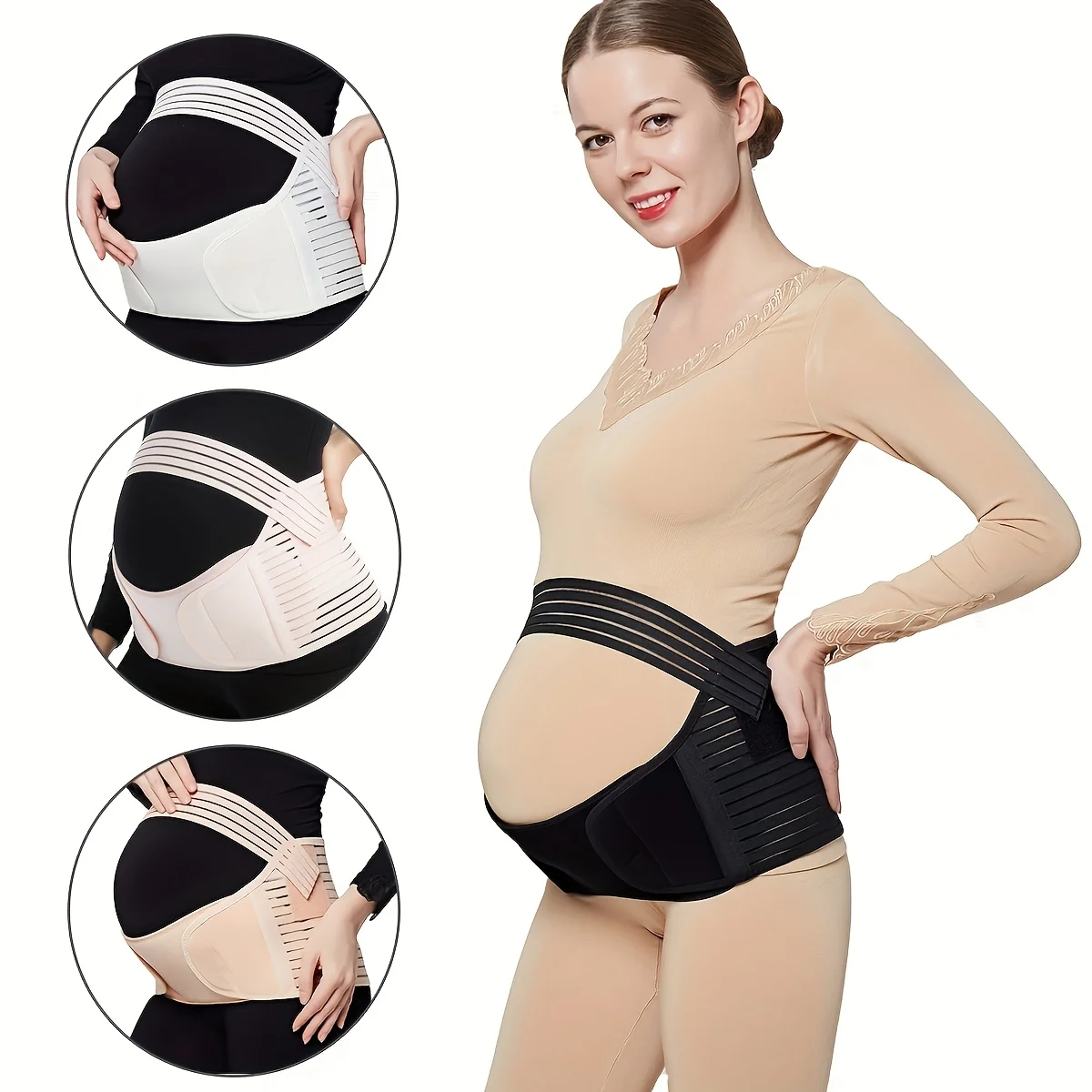 Maternity Support Band - A Comfortable Belt for Expecting Mothers' Waist Care, Providing Abdomen Support And Aiding Postpartum
