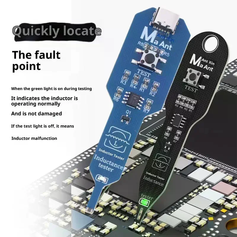 1Pcs Inductor Detector Repair Tool Inductance Tester Motherboard Coil Tester Electromagnetic Induction Quick Fault Check For PC