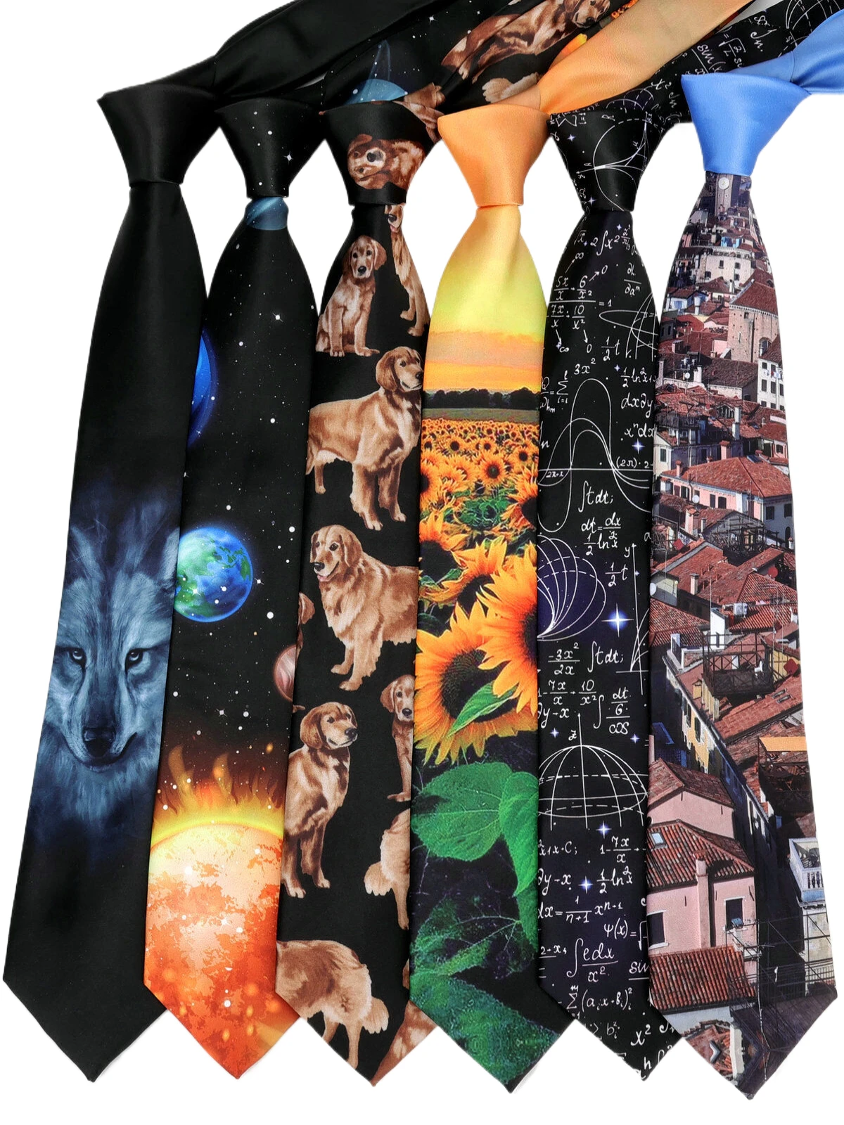 New Fashion Luxury Elegant Fashion Neck Ties For Men Retro Fun 8cm Print Slim Necktie Accessories Daily Wear Wedding Party Gifts