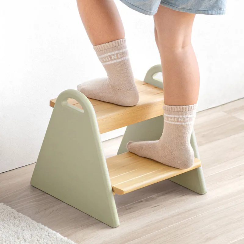Children's step stool Solid wood footrest