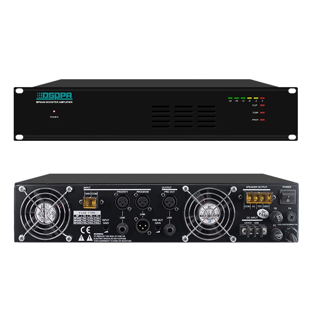 

2026 SELL 70v 100v 4ohm DC24V 500W Karaoke Stereo Hifi Power Amplifier
