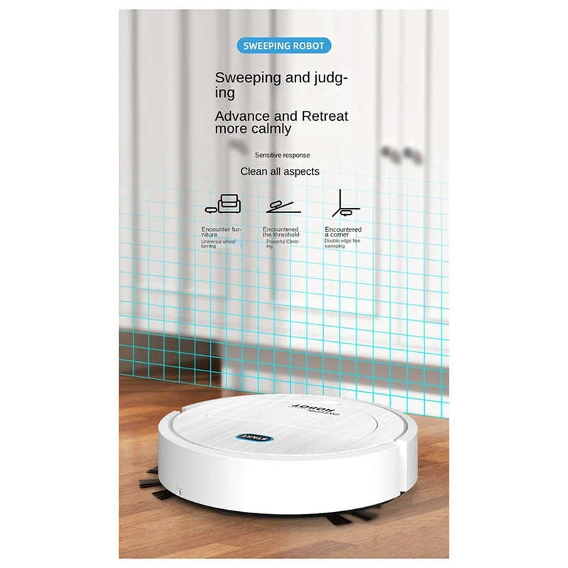 ABKR-Робот-пылесос 3 в 1, электрический подметальный робот, ультратонкий тихий робот-пылесос