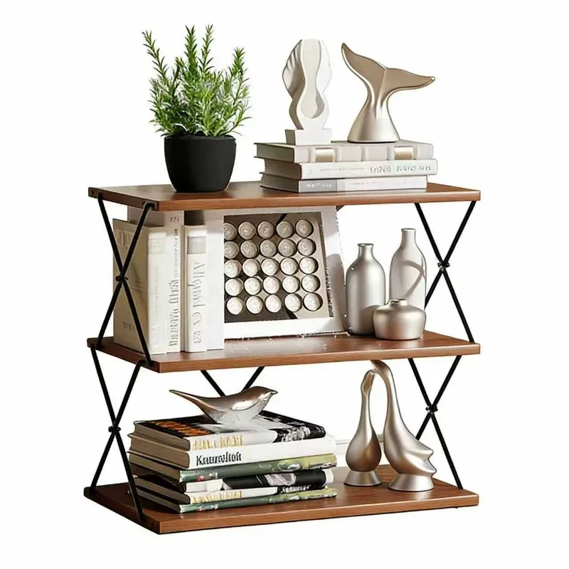 Household shoe rack, storage rack at the entrance, multi-layer open shoe cabinet against the wall, small apartment entrance
