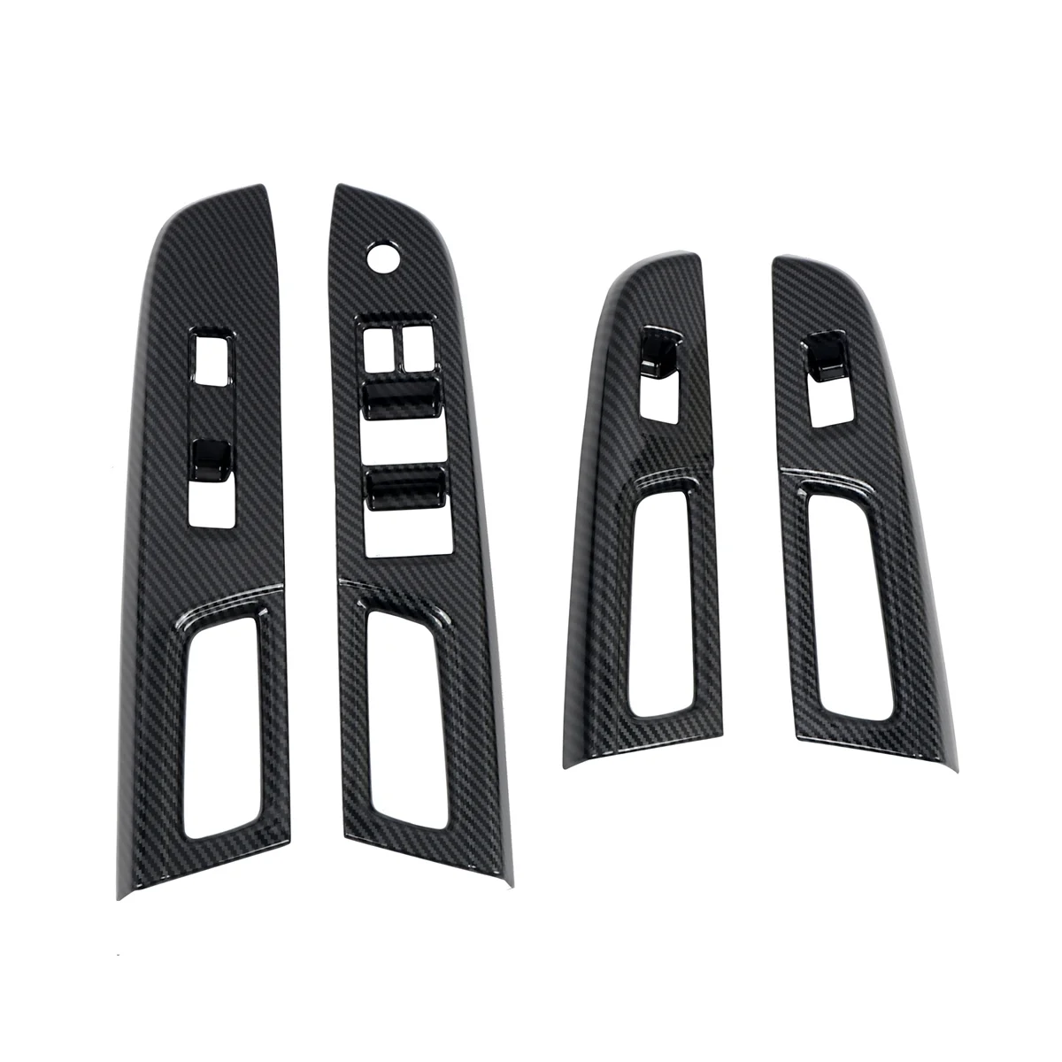 

Car Carbon Fiber Window Glass Lift Button Trim Switch Cover Door Armrest Panel for Subaru WRX/WRX STI 2015-2020