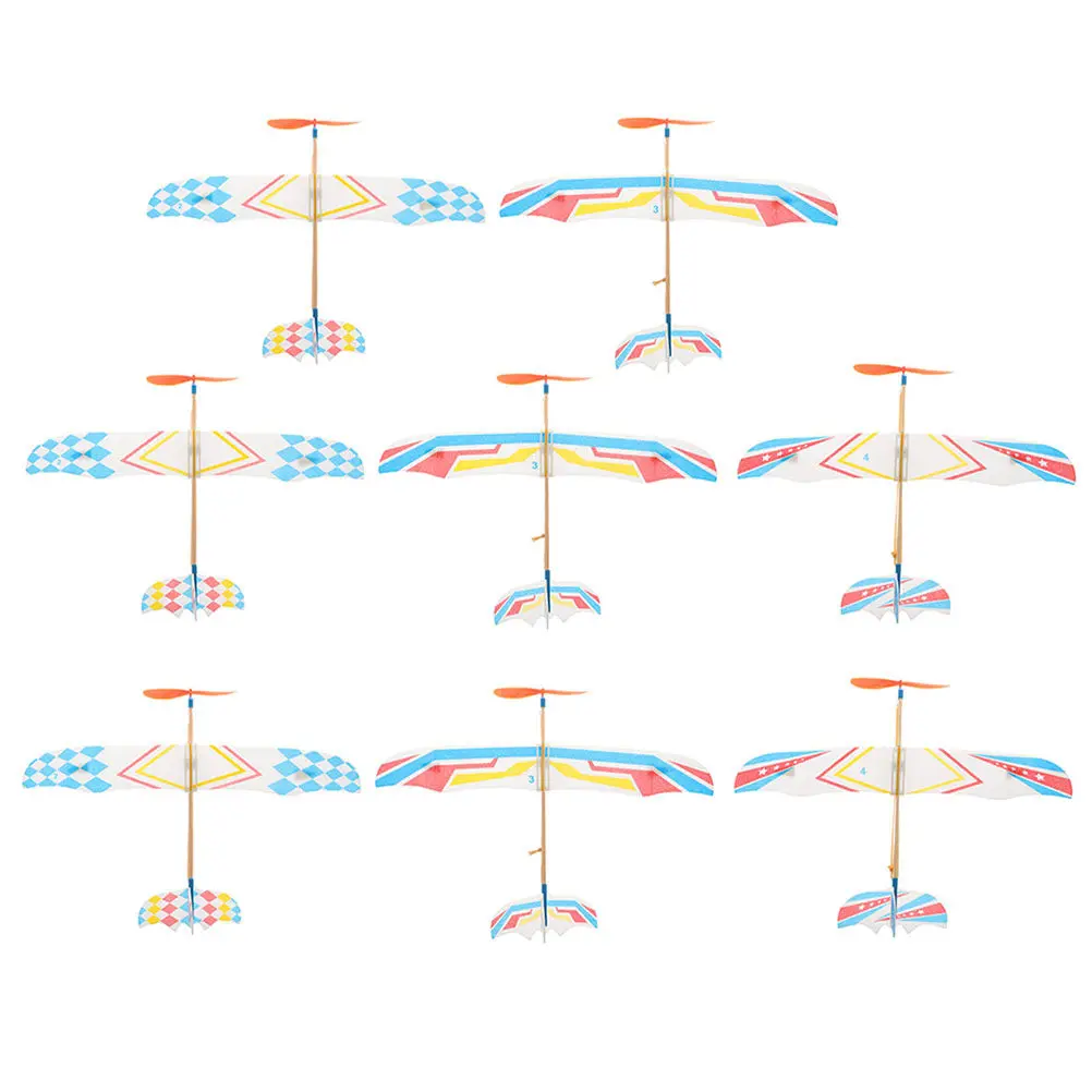 

8Pcs Rubber Band Airplane Models Outdoor Glider Planes Easy Build Educational Stem Tool for Kids Adults Hours of Flying Fun
