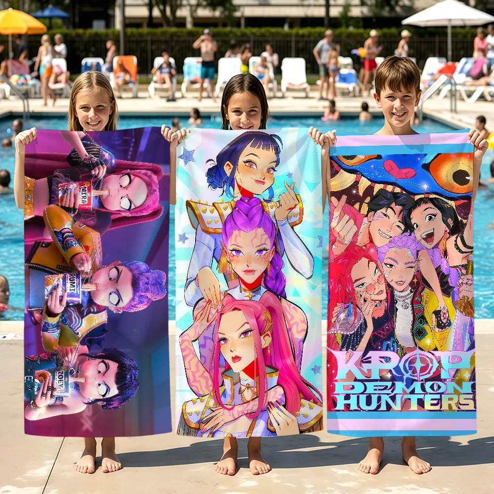 anime k-k-popS soft Beach Towel Trip swim d-demonS Pool bath h-hunters-S Gym M-Mira R-Rumi home room Z-Zoey meme Decor Gift