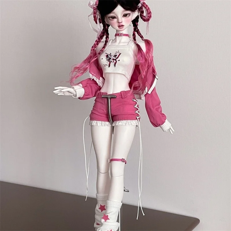 BJD doll clothes suitable for 1/4  size Cute doll Butterfly Clothes suit  doll accessories (6 points)