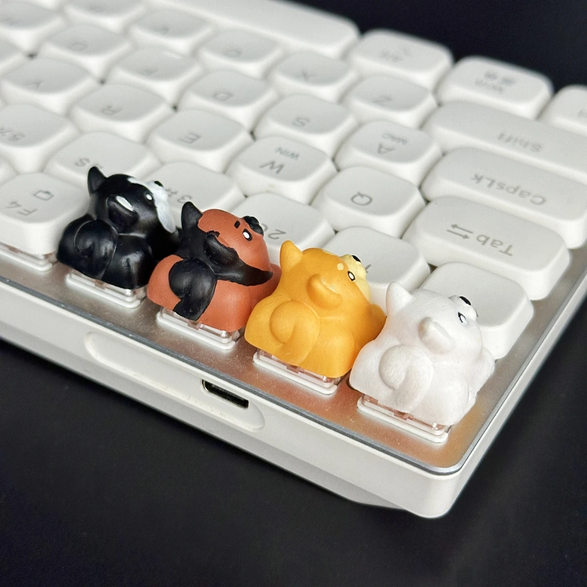 Animal Puppy Teclas Key Caps Cute Dog Resin Keycap MX Switch Keycaps Mechanical Keyboard Caps Accessories