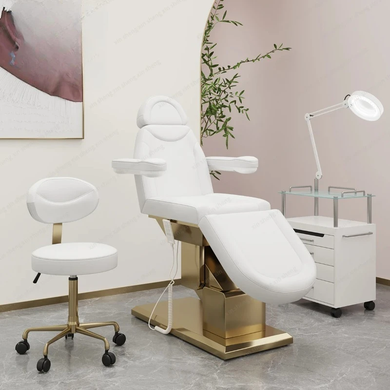 

Electric Lift Adjustable Chair Beauty Care Bed Check the Diagnostic Chairs Hospital Clinic Furniture Sofa Material