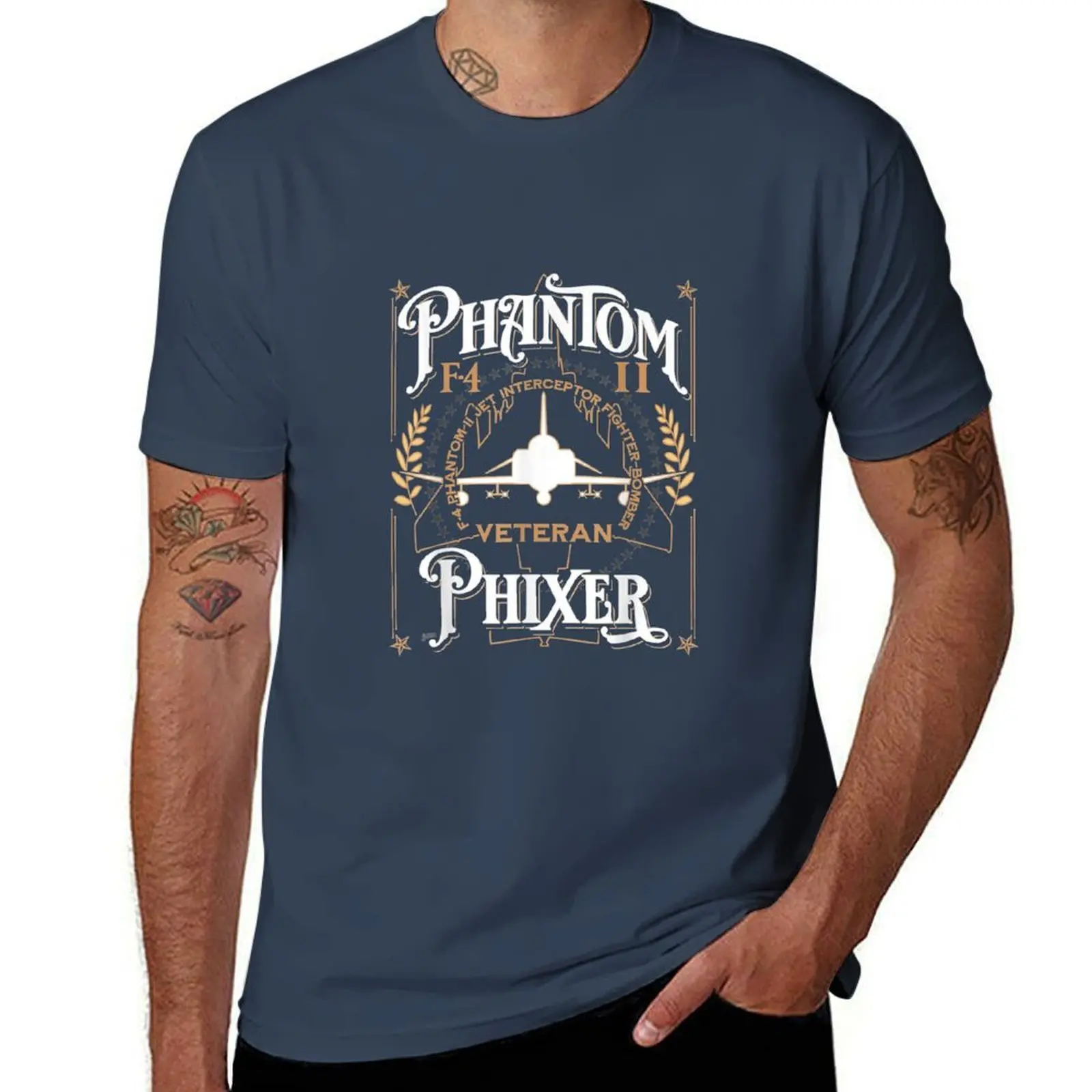 

Phantom Phixer F-4 Phantom II Aircraft Maintainer Veteran T-Shirt anime tshirt t shirts for man cotton soft T-Shirt