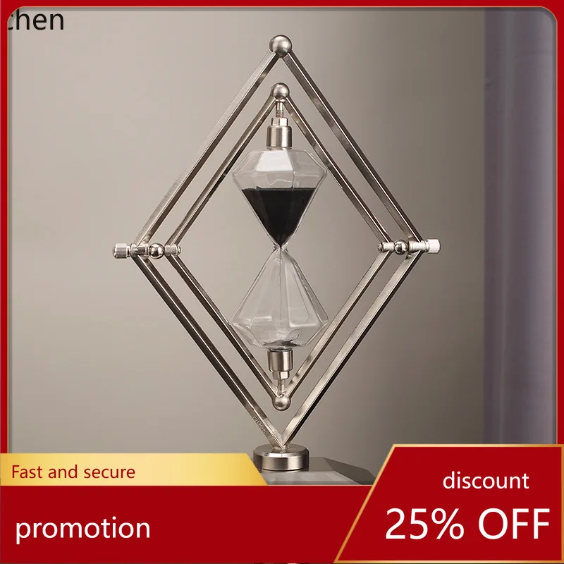 

Zml modern geometric hourglass timer ornament office desk decoration