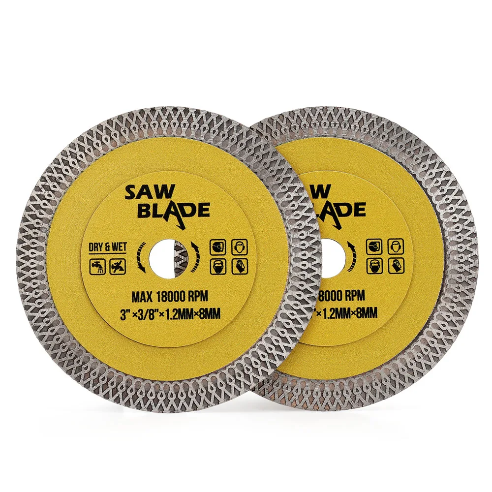 

Panfreet 1Pc Diamond Saw Blade 3” 78mm Super Thin Tile Blade with 3/8" Arbor, for Cutting Granite ,Marbles Tiles ,Ceramic Tile