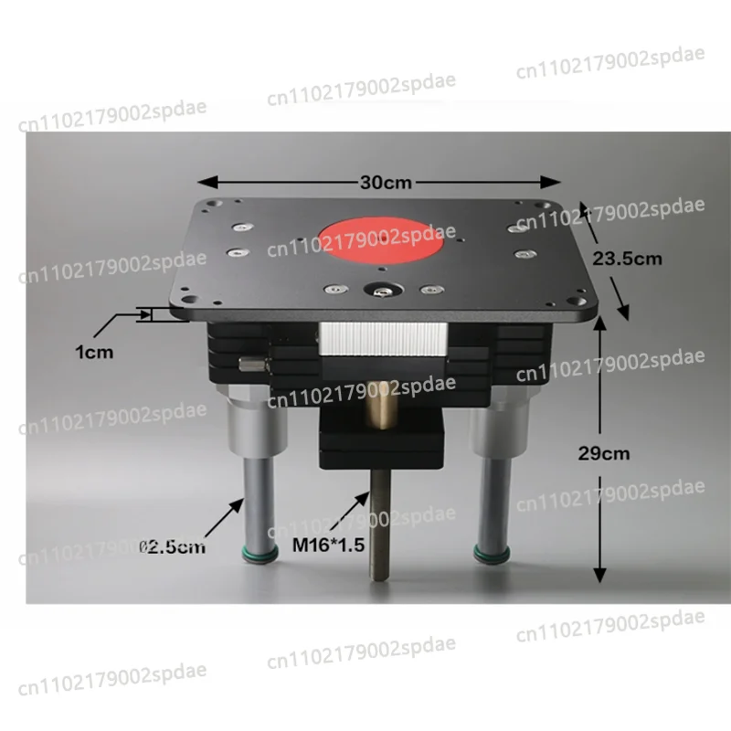 107-80mm Heavy Duty Wood Router Lift - Aluminum Router Insert Plate Elevator for Woodworking Machines