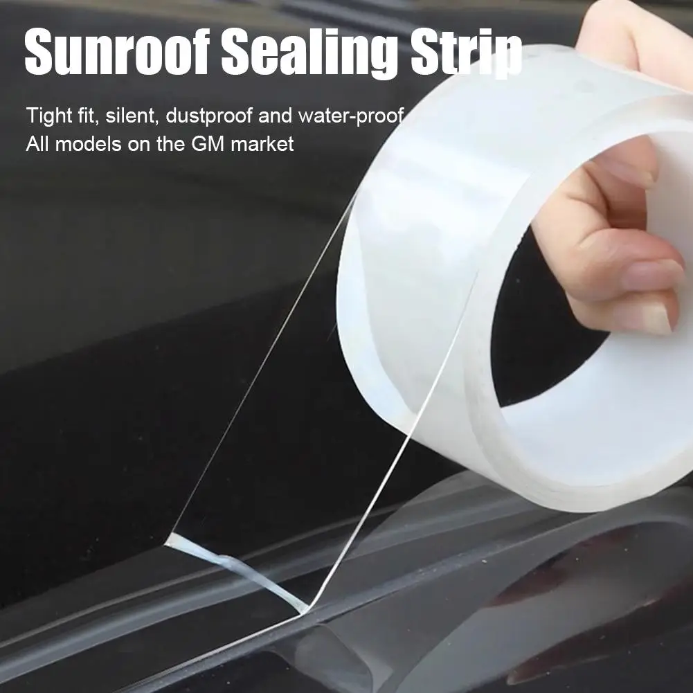 Car Sunroof Sealing Strip Waterproof Sticker Noise Resistant Strips High Temperature Car Insulation Edge Seal Sunroof E4L0