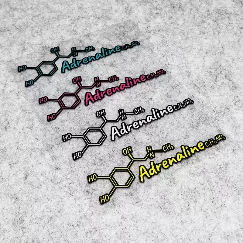 Car Sticker Dopamine Adrenaline Adhesive Warning Auto Truck Triangle Window Tail Decal Waterproof