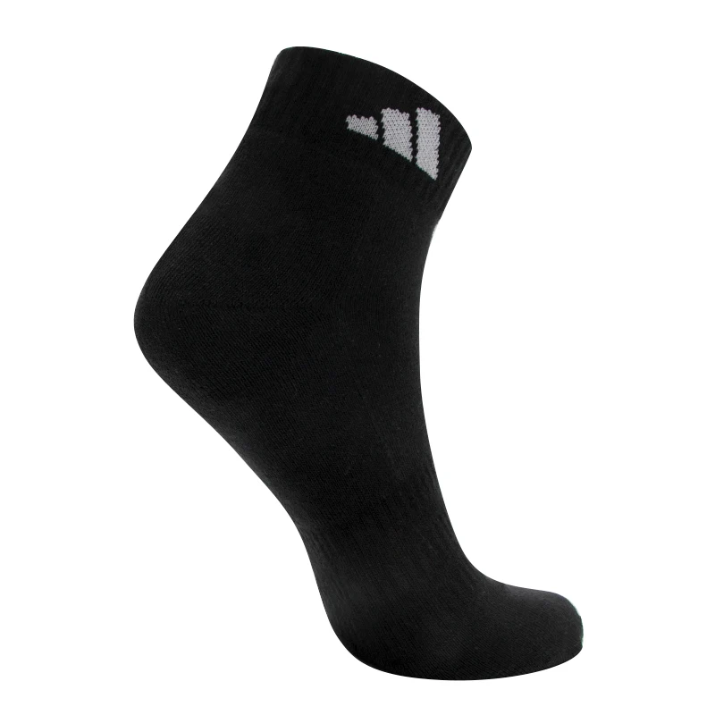 جوارب Adidas Neutral لمنتصف الساق، ثلاثة أزواج، جوارب رياضية للتدريب على اللياقة البدنية، قابلة للتنفس، مريحة، جوارب كاجوال Jc9270