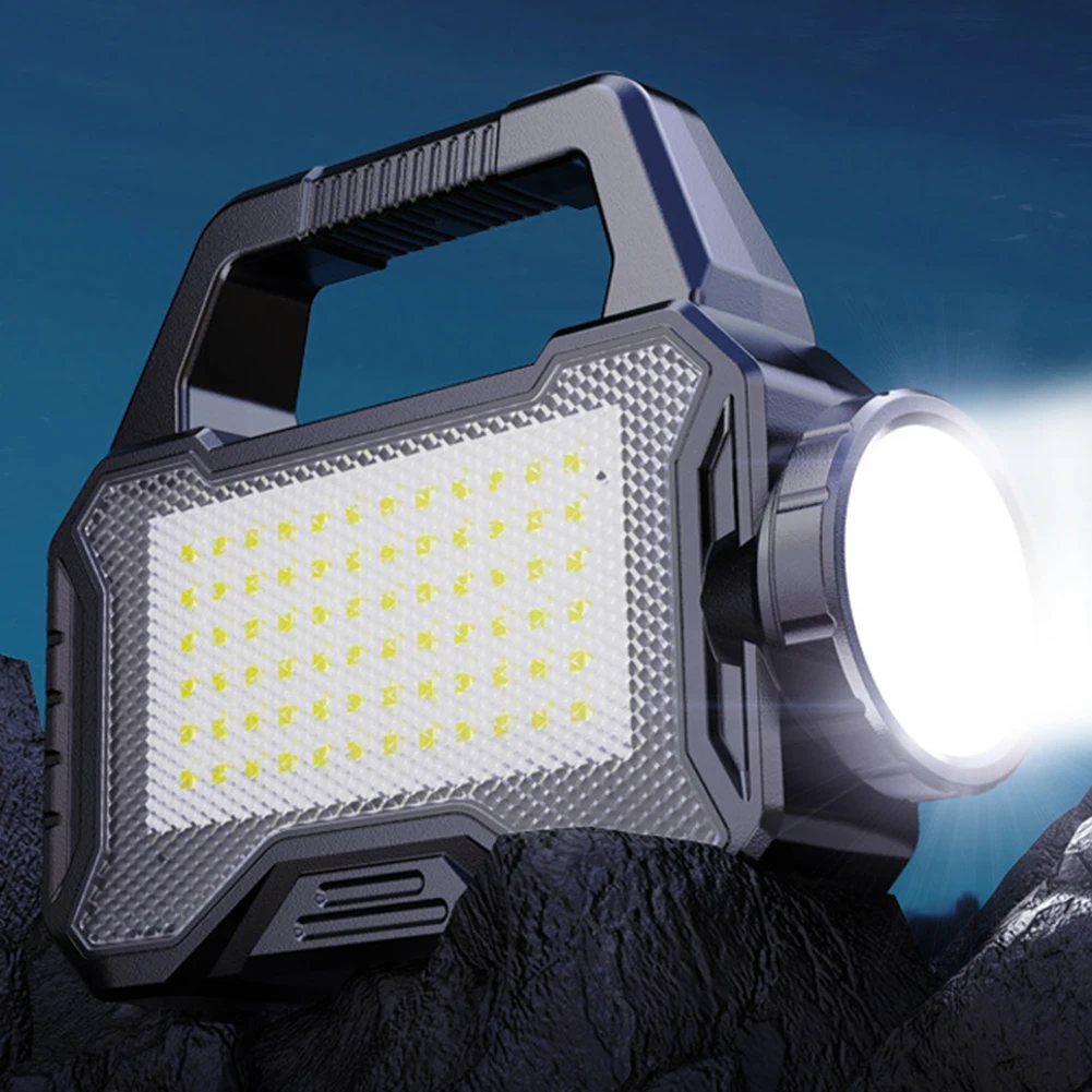 Outdoor Camping Suchscheinwerfer Typ C Wiederaufladbare Solar Camping Laterne Große Reichweite Leistungsstarke Solar Scheinwerfer COB für Wandern Angeln