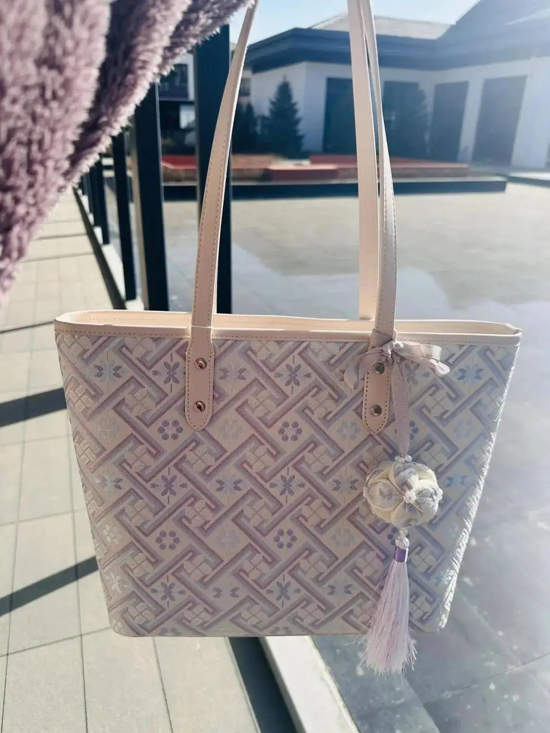 Bloom Fairycore Aesthetic Tote Bag Women Chinese Style Embroidery Shoulder Bags Female Large Capacity Y2k Handbag 2025 New