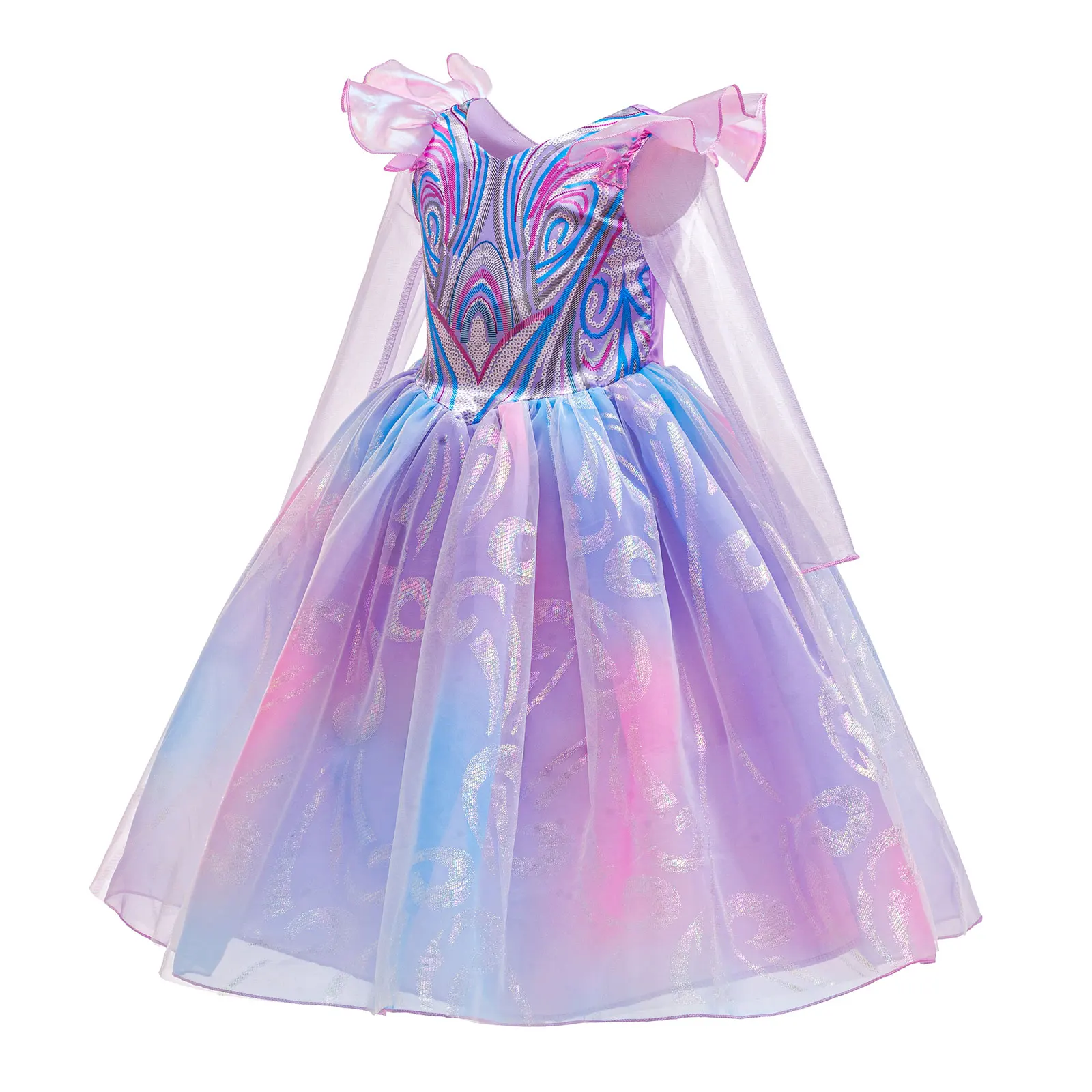 Wicked Cute Pink Dress for Girls 2-12 Yrs Halloween Wizard Glinda Costume for Good Movie Role Playing Outfit Carnival Apparel view 2