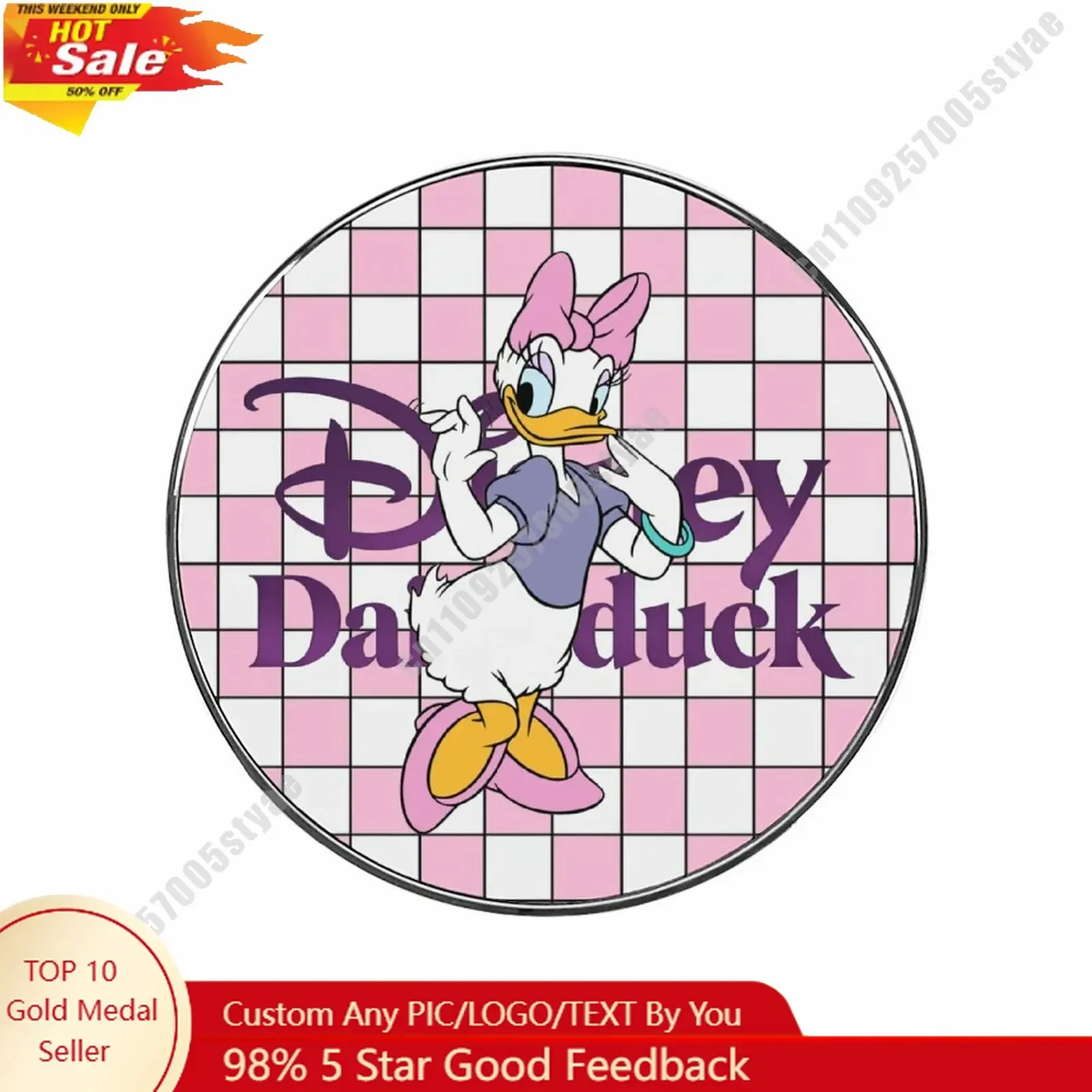 

Daisy Duck Refrigerator Magnets Disney Themed Creative Custom Design Personalize Your Photo Text Cartoon Toy Home Decoration