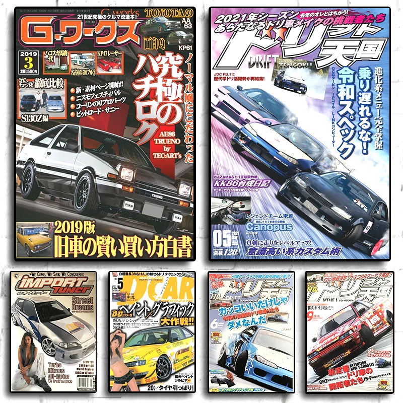 80S Vintage Car Pos…