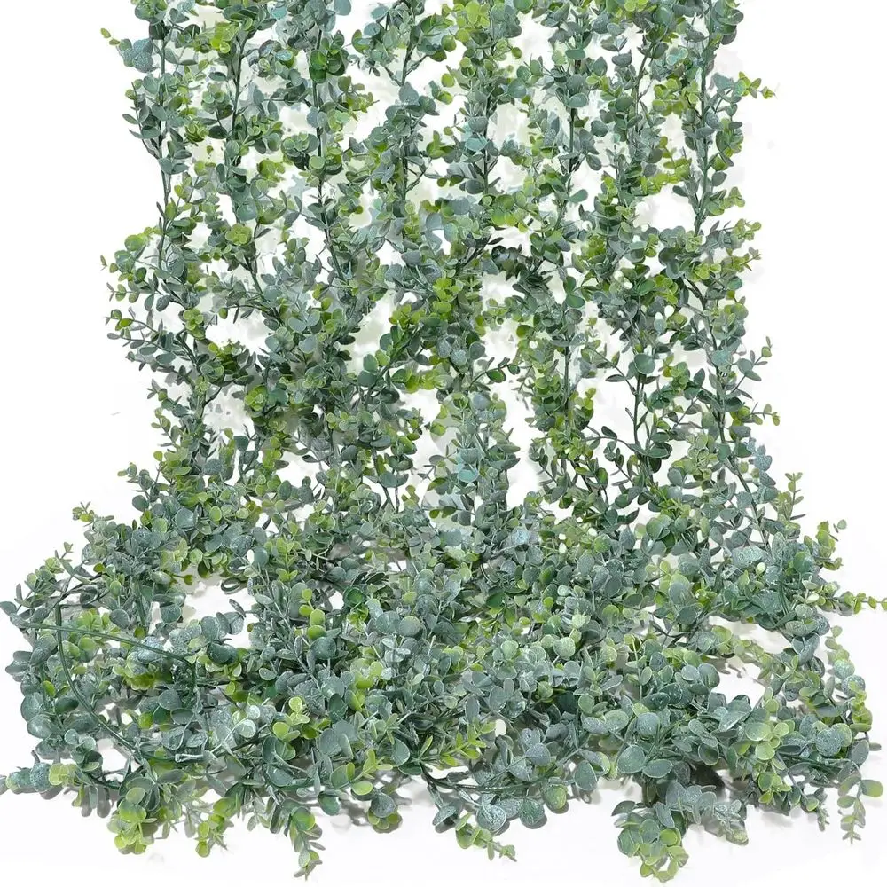 

20 Pcs 5.9ft Long Artificial Eucalyptus Garland with Greenery, Vines, and Silver Dollar Eucalyptus for Weddings, Parties, and De