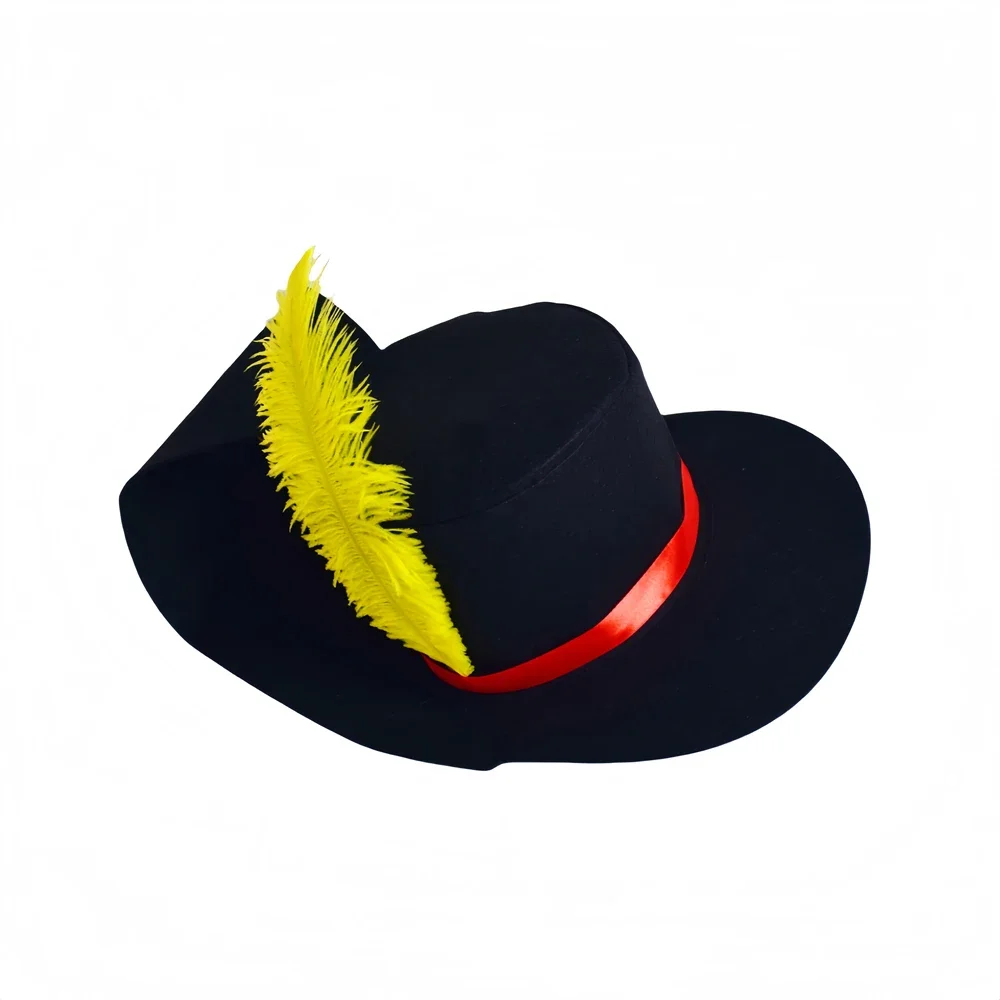 سنور في الأحذية القط تأثيري قبعة الكبار الاطفال قبعة مع ريشة زي اكسسوارات الأطفال لعب الأدوار هالوين كرنفال البدلة الدعائم