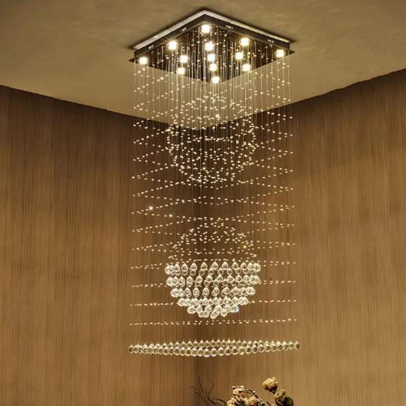 Modern Creative Luxury Crystal Living Room Chandeliers Senior Designer Style Dining Room Stairwell Decorative Lighting Chandelie
