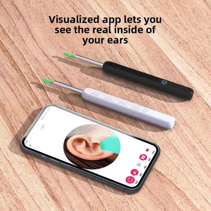 ملعقة الأذن المرئية NE3-D للأطفال - منظار التنظيف اللاسلكي، أداة تنظيف الأذن عالية الدقة #4