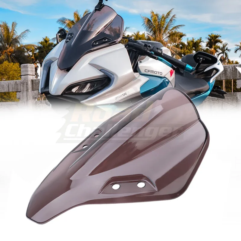 

Motorcycle Smoke Windscreen Windshield Deflector Protector Wind Screen For CFMOTO 250SR 300SR 2019-2021