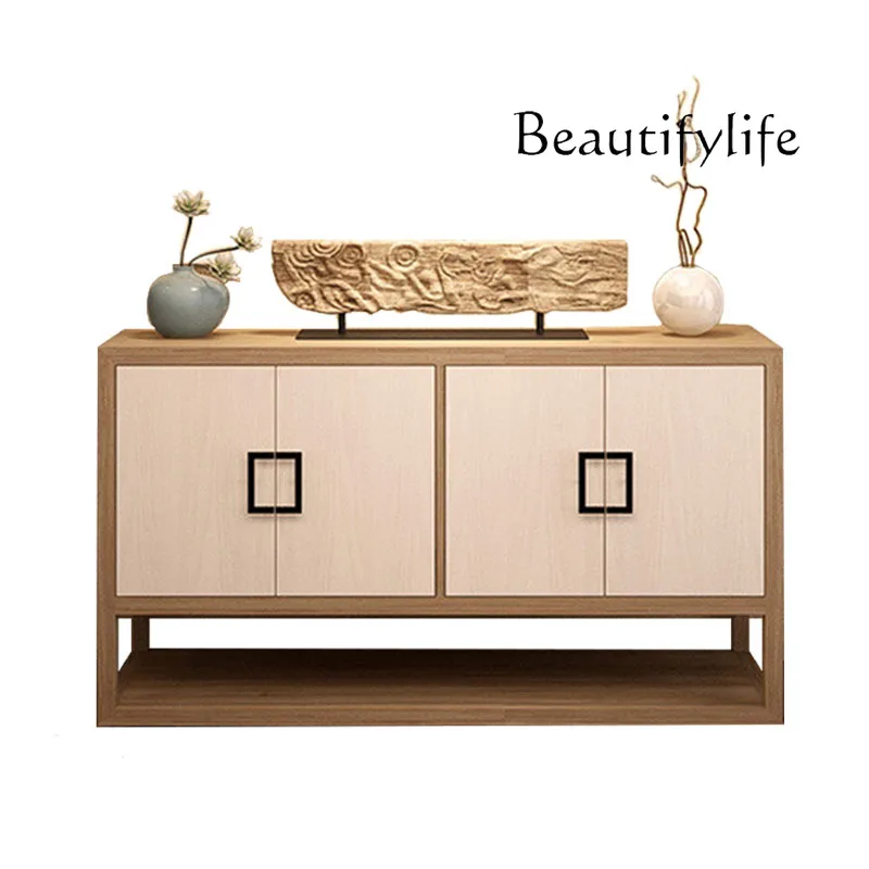 Home Console Tables Solid Wood Sideboard Living Room Modern Minimalist Hall Cabinet Decorative Table Shoe Cabinet