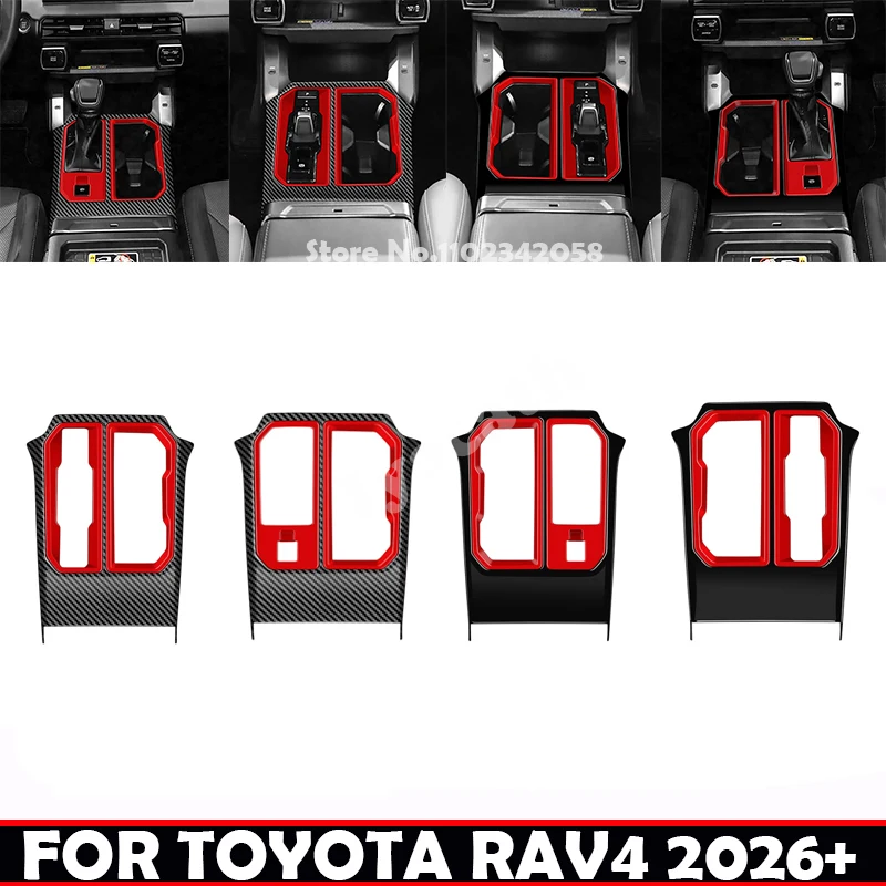 LHD RHD For TOYOTA RAV 4 RAV4 2026 2027 ABS Two-Color Spliced Center Control Gear Shift Panel Front Water Cup Holder Cover