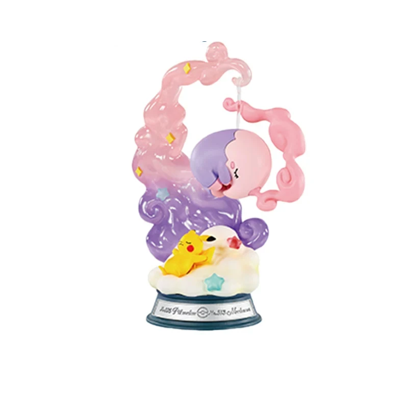 Brinquedos de Animação Pokémon Originais, Figuras de Ação de Dragonite Lucario, Coleção de Modelos Gacha em Caixa