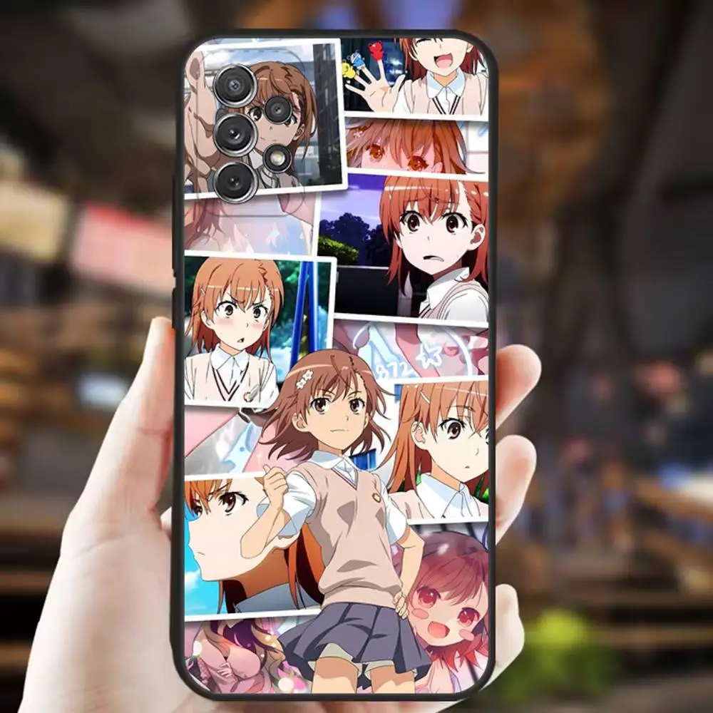 حافظة هاتف ميساكا ميكوتو لهاتف سامسونج S25، S24، S21، S22، S23، S30، Ultra، S20، Plus، Fe، Lite، Note، 10,9,5G غطاء أسود