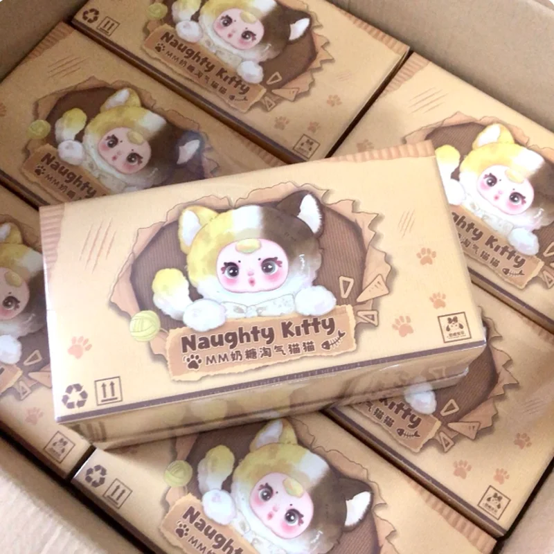 100% genuino di vendita di caramelle al latte gatto impertinente ciondolo serie scatola cieca 6 pezzi carino anime peluche gatto bambola bambola ragazza borsa regali appesi