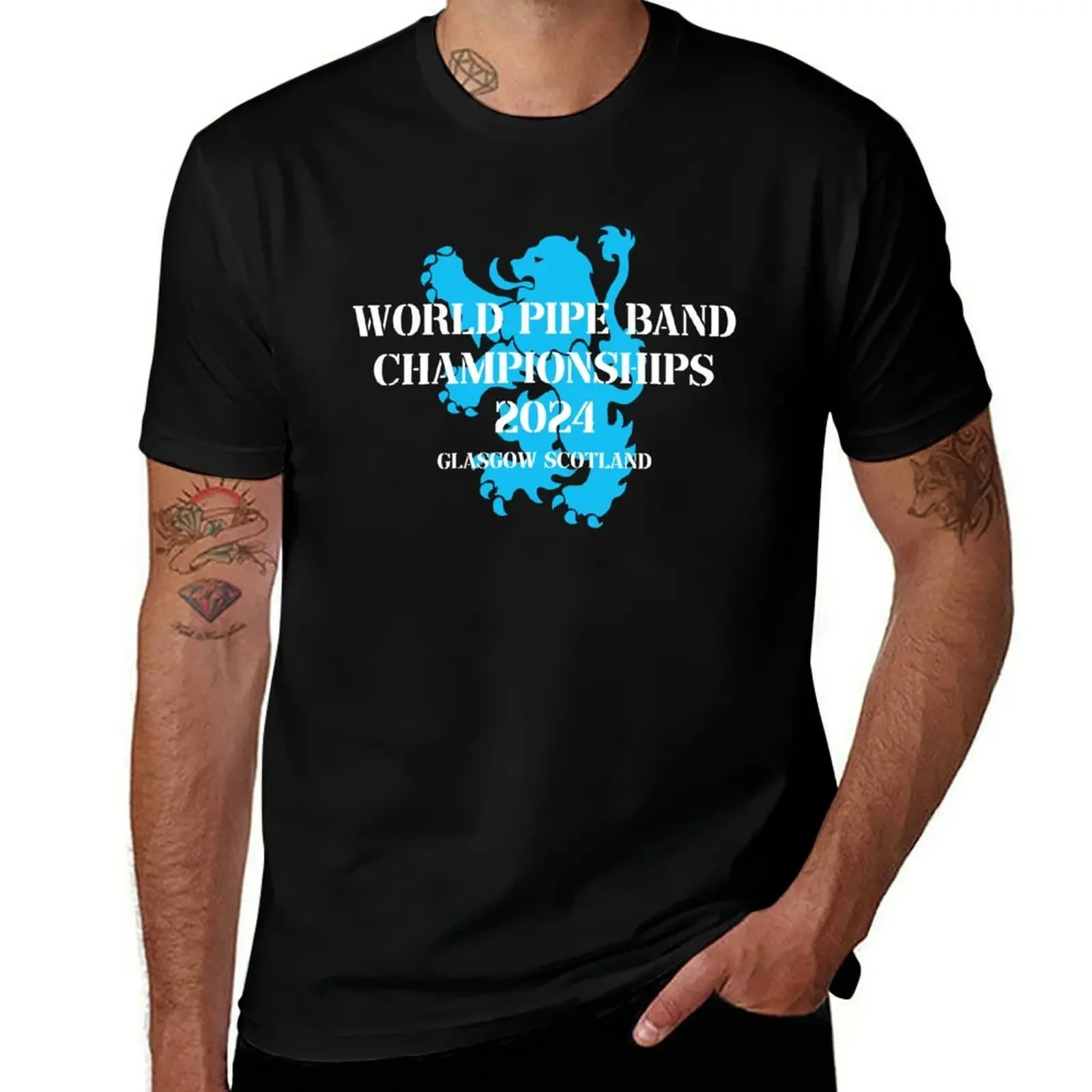 Rampant Lion Black T-Shirt custom t shirt shirts graphic tees t shirts men