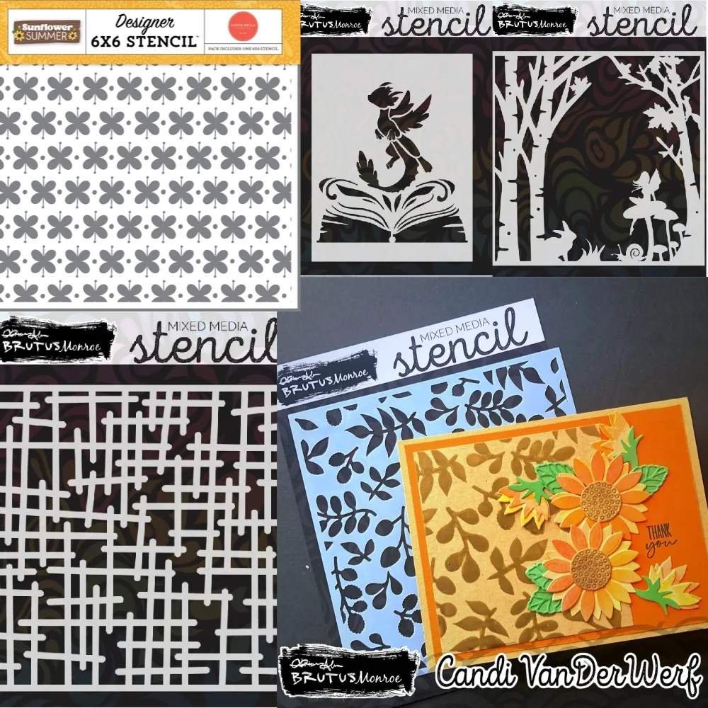 2025 Stencil Scrapbook Diary Decoration Stencil Butterfly and Musical Note Bone Embossing Template DIY Greeting Card Handmade