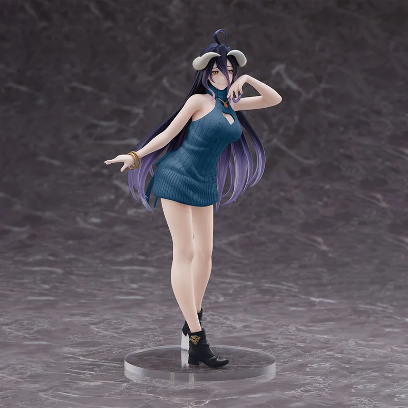 Em estoque original TAiTO Coreful OVERLORD ‌ IV Albedo ~ Vestido de suéter Ver. ~ PVC 20CM Anime Figuras de ação Modelo Coleção Brinquedo