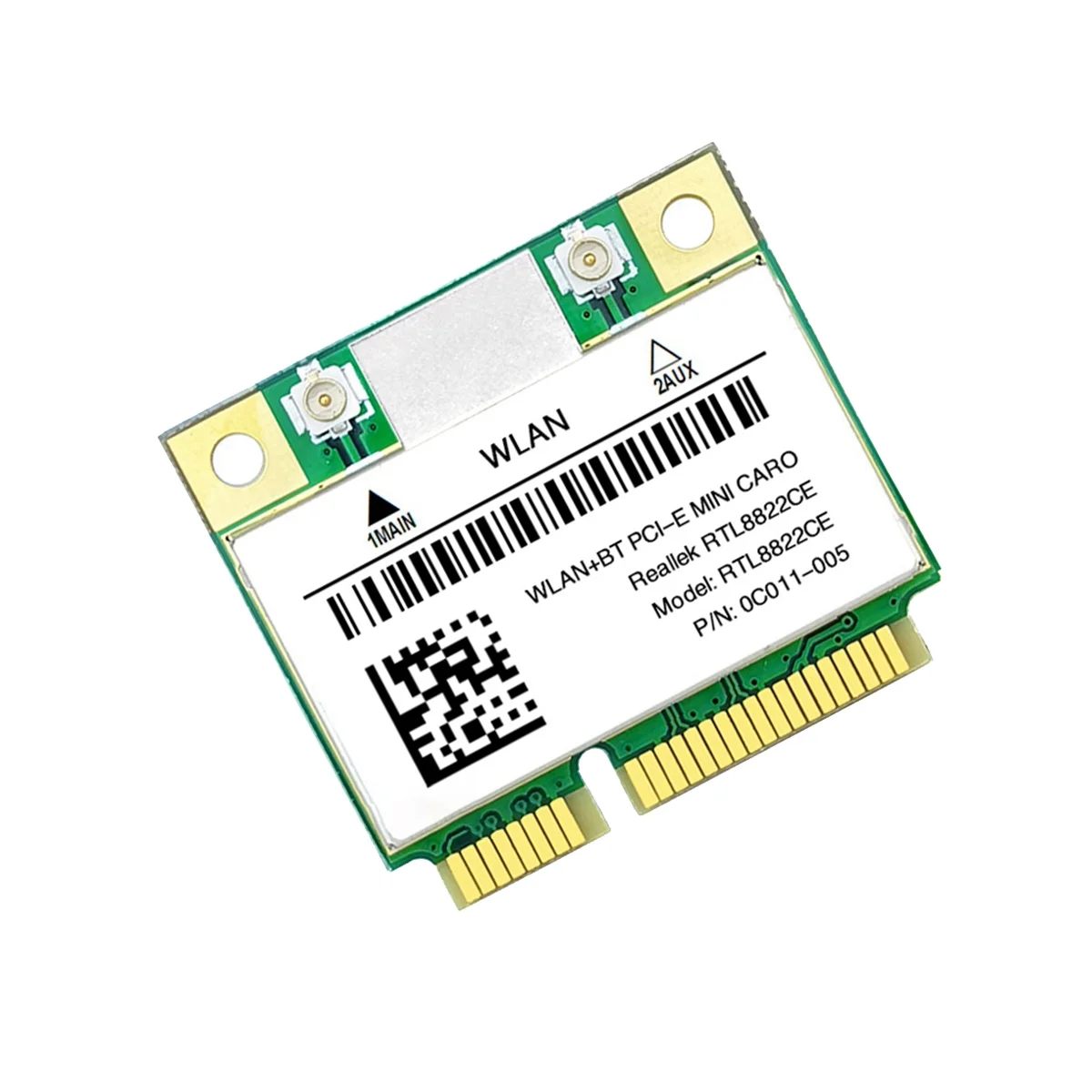 RTL8822CE WiFi Card + Kit Antenna 1200Mbps 2.4G + 5Ghz 802.11AC rete Mini PCIe BT 5.0 supporto Laptop/PC Windows 10/11