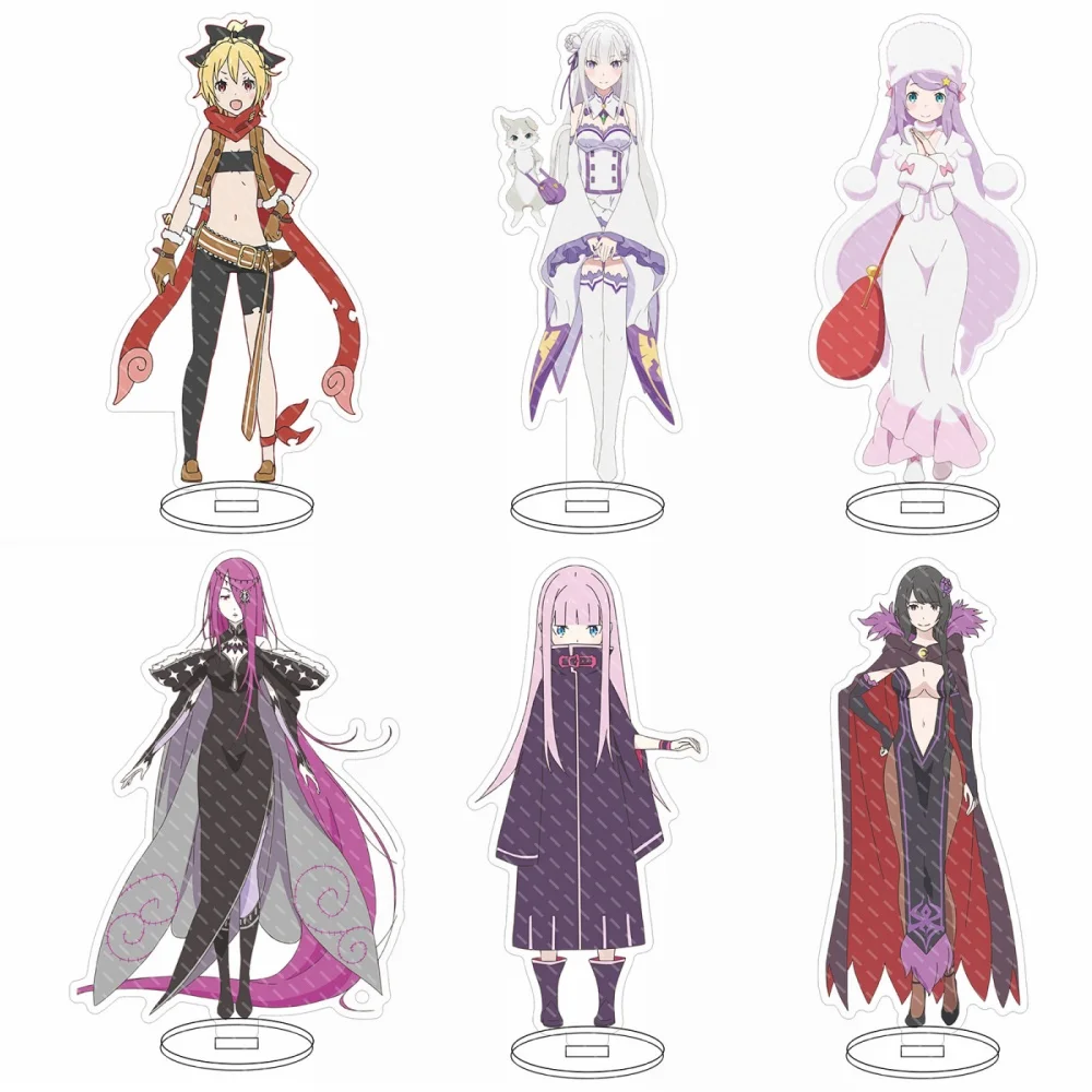Hot Anime Re Zero Starting Life in Another World Acrylic large stand brand Ferut Parkrem tabletop decoration Friend gifts 15CM