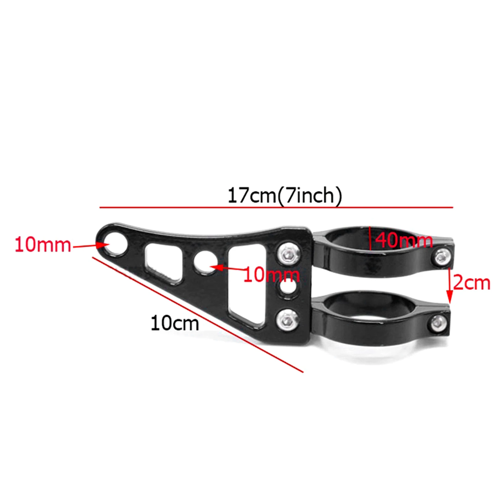 2pcs Motorcycle Headlight Mounts, Headlight Mount Bracket Clamps Head Lamp Holder Fork 39-41mm/1.5-1.6in for Motorcycle