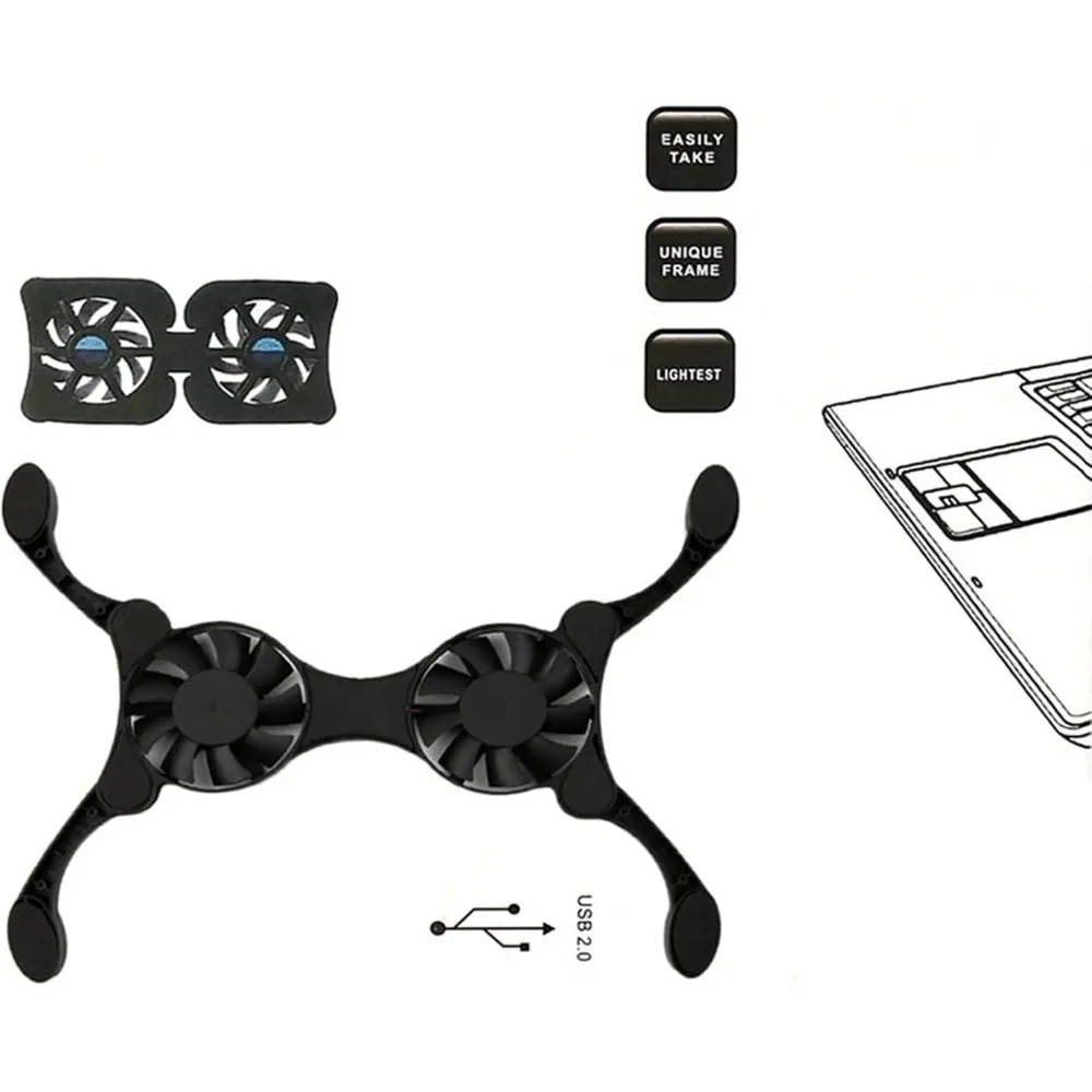 Ultra Slim Laptop Cooling Pad 3