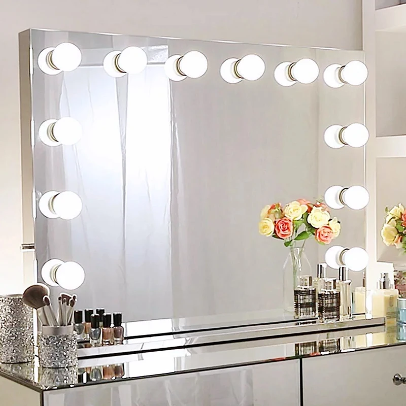 3 Modi Kleuren Make-Up Spiegel Licht Led Touch-Dimmen Make-Up Lamp Lamp Usb 12V Make-Up Spiegel Wandlamp