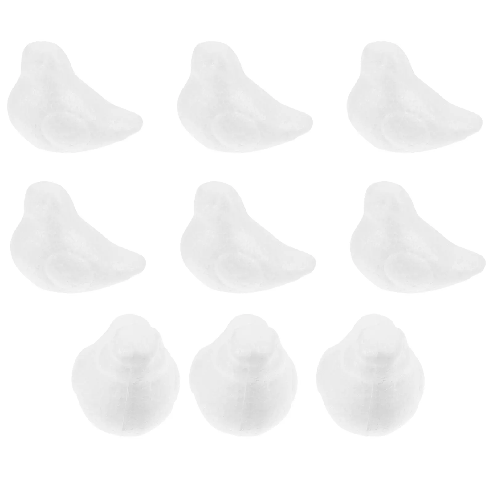 

12 Pcs Foam Bird Foams Birds Decorative Decorations Artificial Craft White Figurines Models