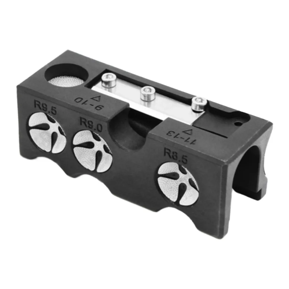 

Pool Cue Tip Repair Tool 10 in 1 with Precision Design and Curve Holes for Billiards Cue Tip Maintenance and Grinding