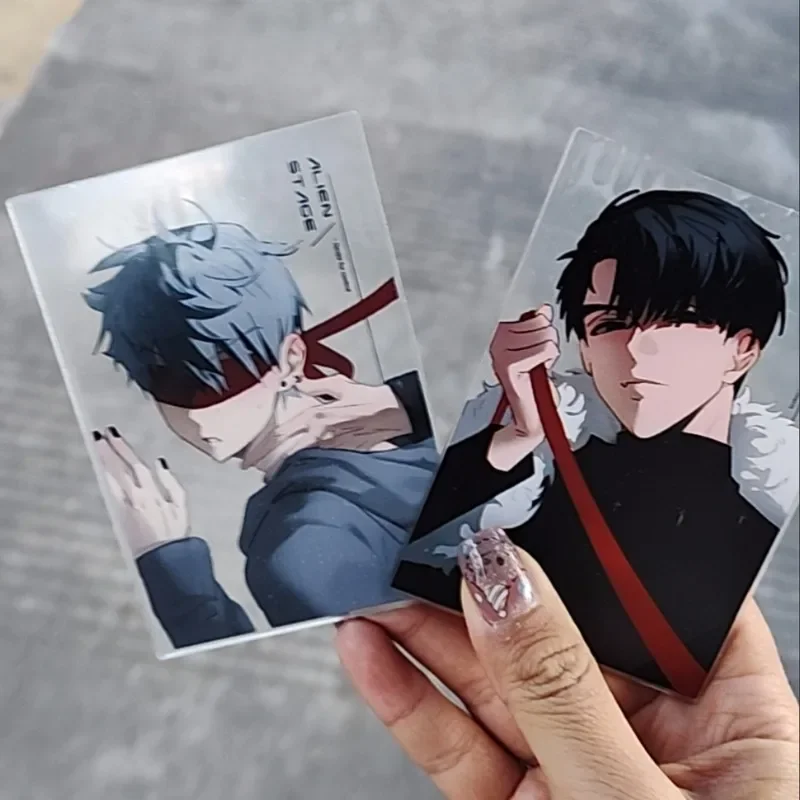 2Pcs/Pack Alien Stage Anime Group Photo Card Ivan Till Transparent Cards Collection Ornament Kids Freinds Gift Creative Cosplay